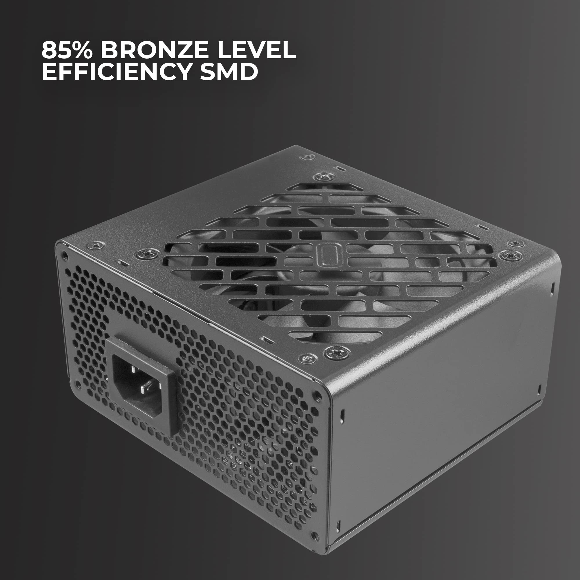 Tacens Anima APSIII500, Alimentation PC SFX 500W, Technologie SMD 85% Bronze 12V, Ventilateur Ultra-Silencieux 9cm, Noir