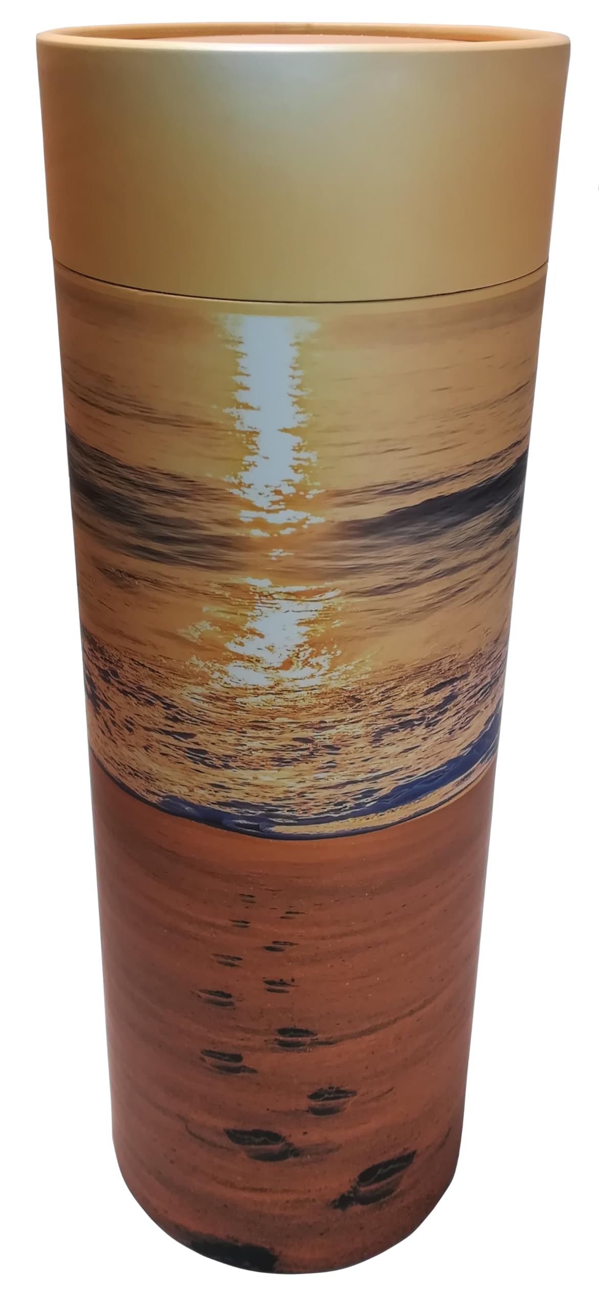 Scatter Tube For Ashes Urn Footprints In The Sand Adult Large Biodegradable