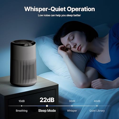 Miniatura 4 de Purificadores de aire para dormitorio y hogar, purificador de aire para olores de humo con esponja de fragancia, purificador de aire pequeño con