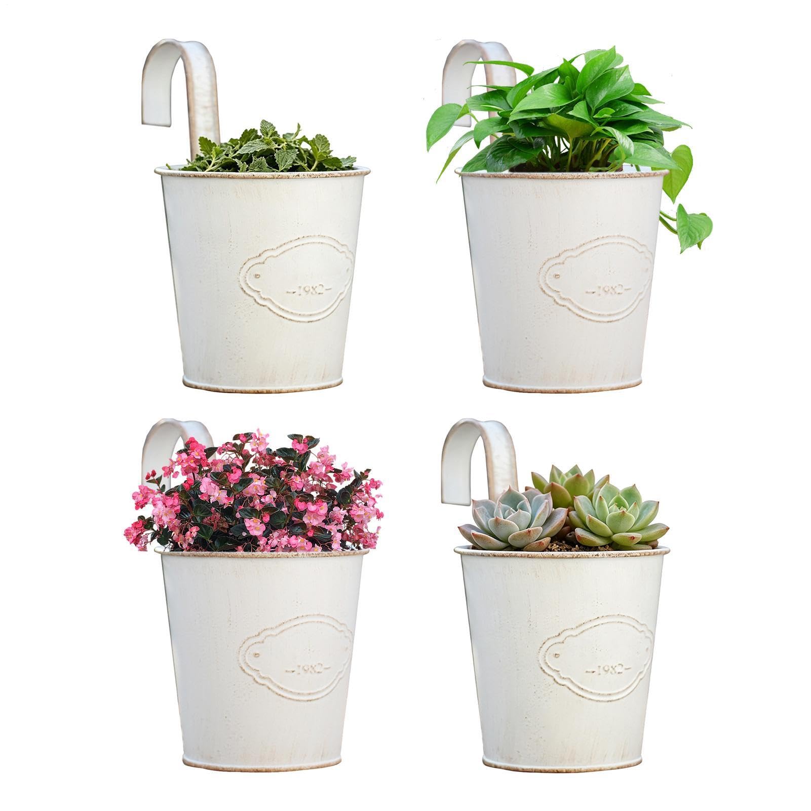 Supports de rétro en métal Balcony anti-stagnation | Lot de 4 pour mur extérieur