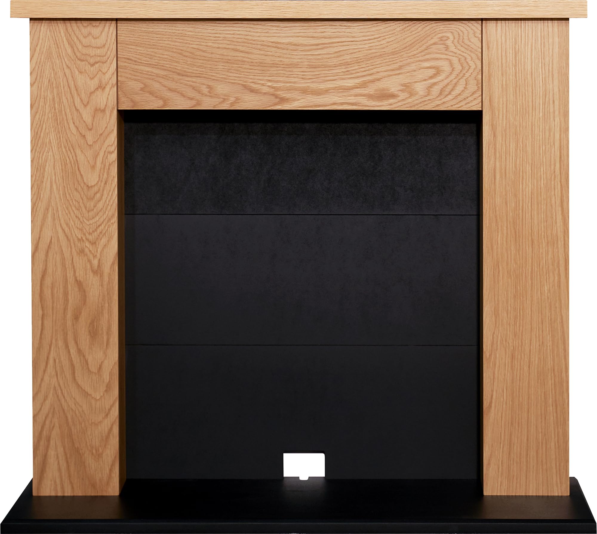 Adam Chester Electric Stove Fireplace in Oak & Black, 39 Inch
