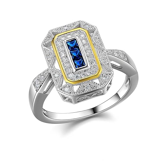 Newshe Vintage Inspired Gemstone Ring