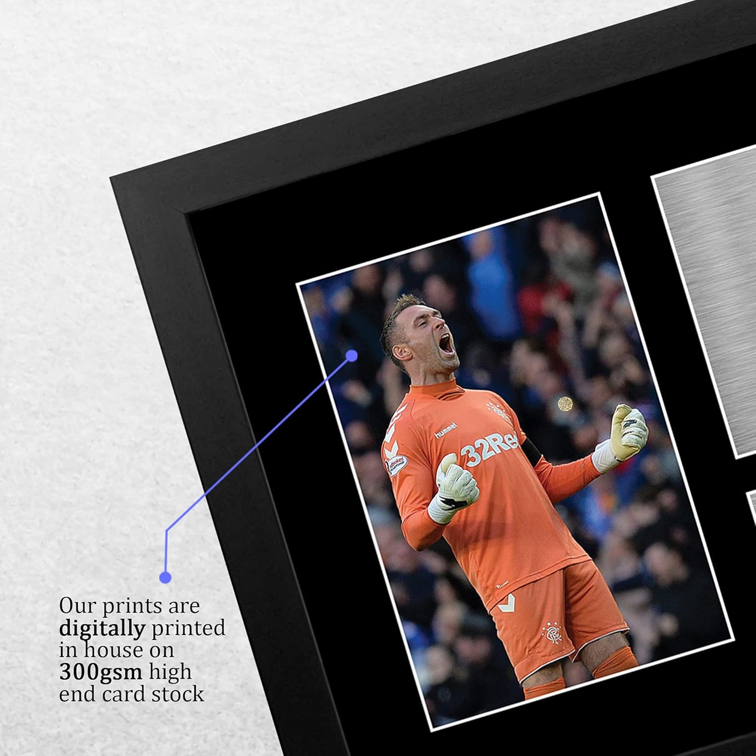 HWC Trading FR A4 Allan McGregor Rangers Gifts Printed Signed Autograph Picture for Football Fans and Supporters - A4 Framed - Image 5