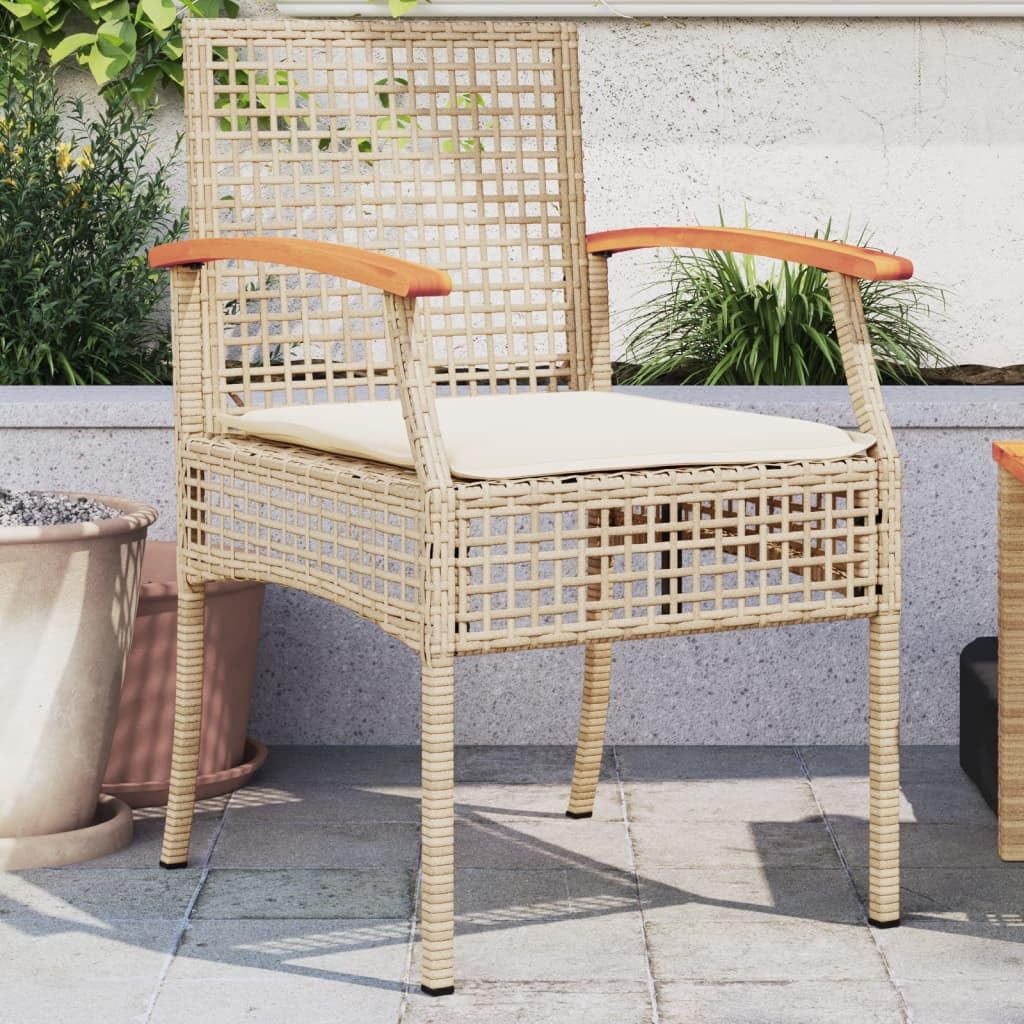 Chaises de jardin d'extérieur en acacia Homgoday pour vos repas sur la terrasse