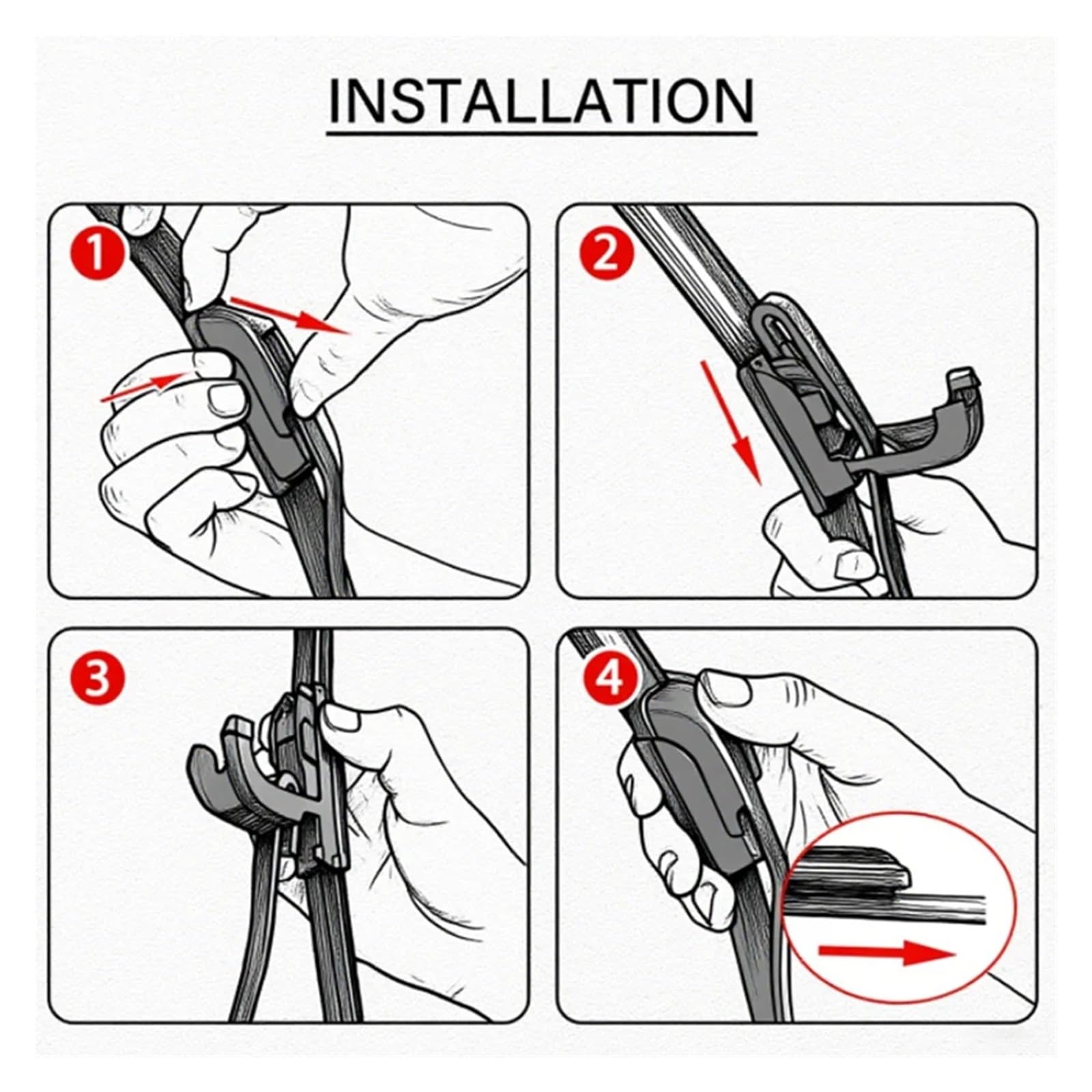spazzole tergicristallo Per Jeep Grand Cherokee WK2 2013-2020: Spazzole Tergicristallo Senza Stelo In Gomma Morbida A Forma Di U, 22 Pollici + 21 Pollici, HD, Silenziose E Resistenti