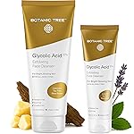Glycolic Acid Face Wash, Exfoliating Facial Cleanser For Facial Skin Care, Acne Treatment Face Scrub, 10% Glycolic and Salicylic Acid 6 fl. oz - Botanic Tree (Pack of 2 - Buy 1 Get 1 Travel Size)