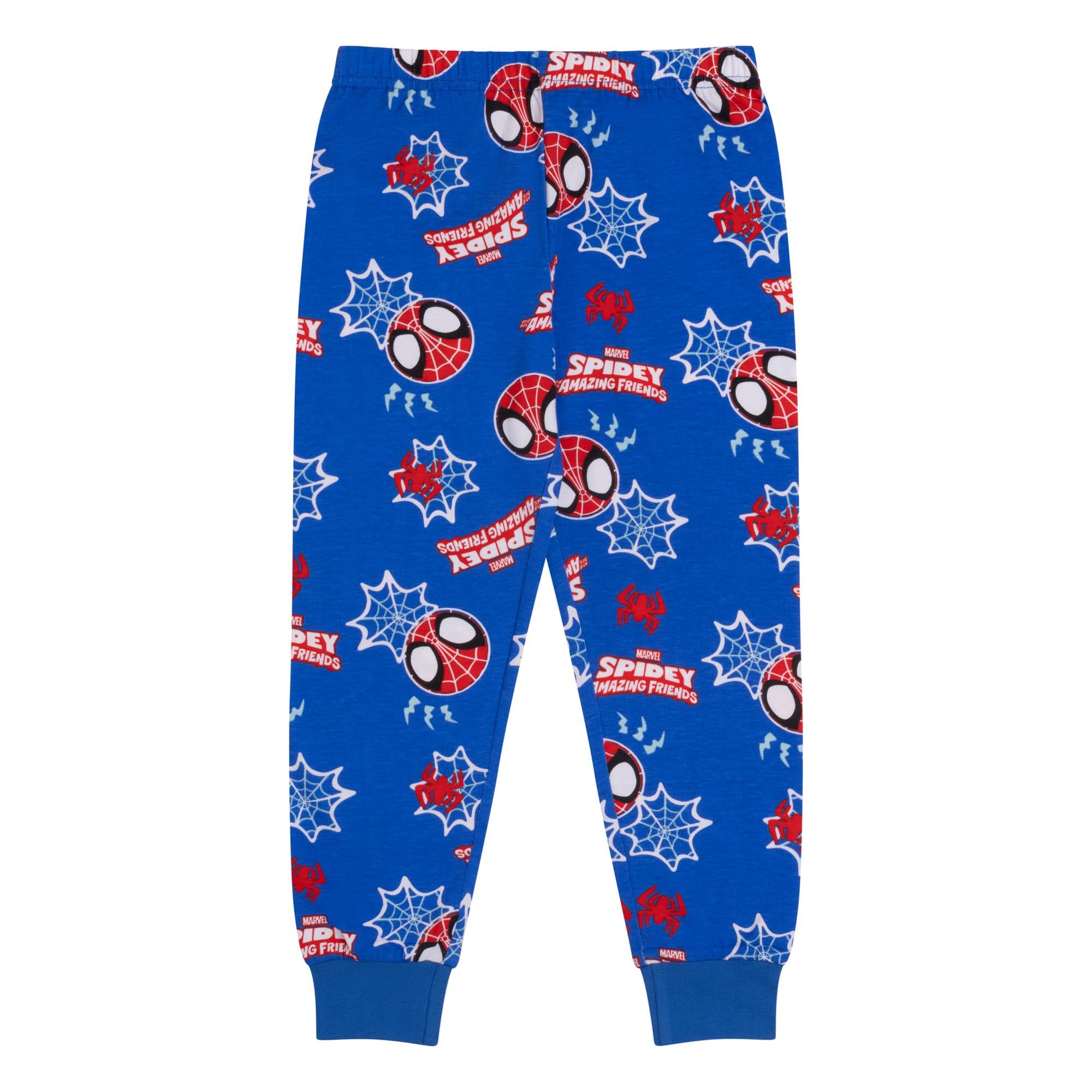 Marvel Press Spiderman Spidey e i Suoi Fantastici Amici, Confezione da 2, Cotone Pigiama a Maniche Lunghe, Red/Blue, Rosso