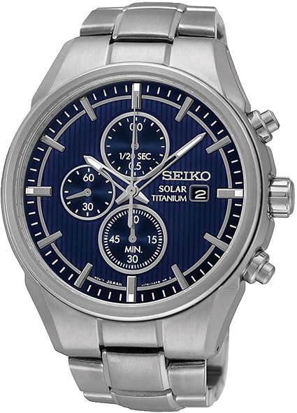 Reloj Seiko Solar Ssc365p1 Hombre Azul : Seiko: Ropa, Zapatos y Joyería -  Amazon.com