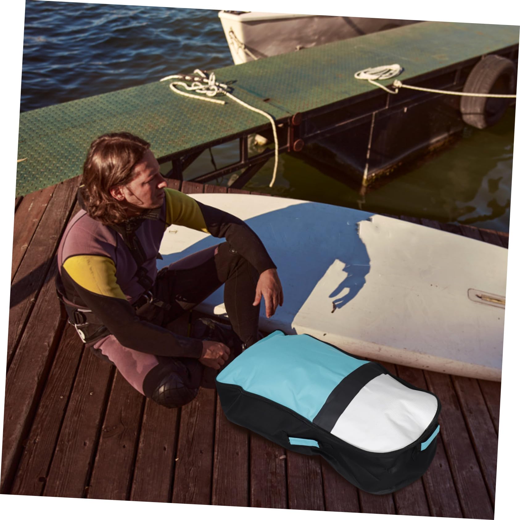 Abaodam Planche De Surf Gonflable Pour Plage Bodyboard Flottant Léger Pour Adultes Et Aide Natation Avec Portage Intégré Dos