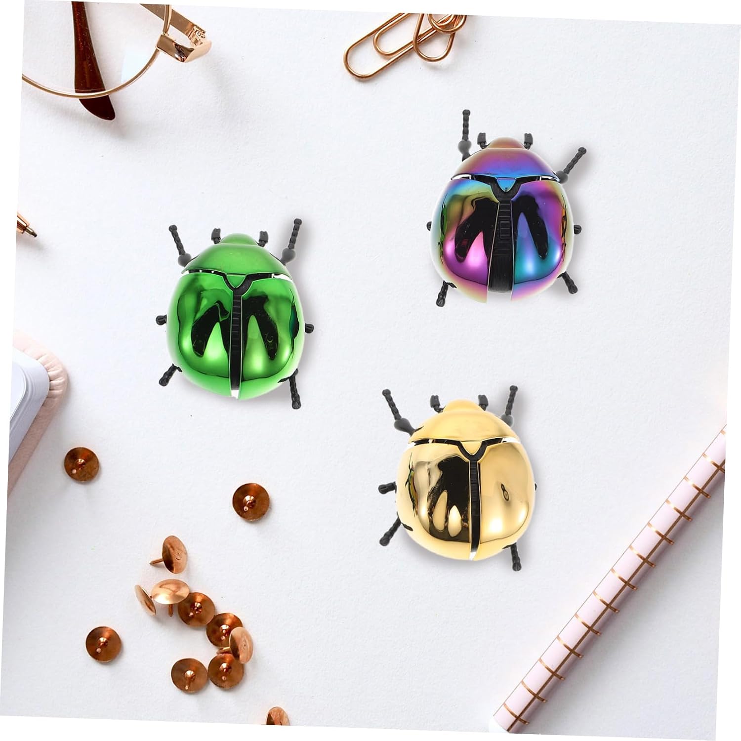 3pcs Realistic Beetle Wind-up with Interactive Head and Tail Movement Mechanical Insect Models for Educational Play Indoor Outdoor Use April Fool's Day Favors and Bug