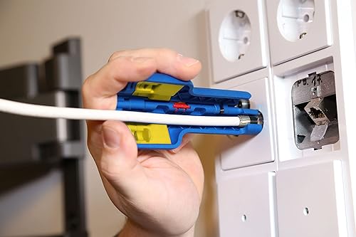 Miniatura 5 de WEICON WEICON Tools - Pelacables coaxiales n. 1 F Plus para conectores de compresión Fherramienta de pelado para cables coaxiales, cables de antena