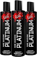 Wet Platinum Silicone Lubricant - Long-Lasting, Waterproof, Hypoallergenic Lube for Couples, Men & Women | 3x 3 fl oz Pack