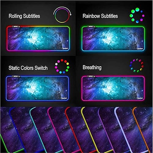 Miniatura 7 de Alfombrilla de ratón DrStone Anime grande LED para juegos alfombrilla de ratón para computadora alfombrilla de ratón RGB para mouse grande para