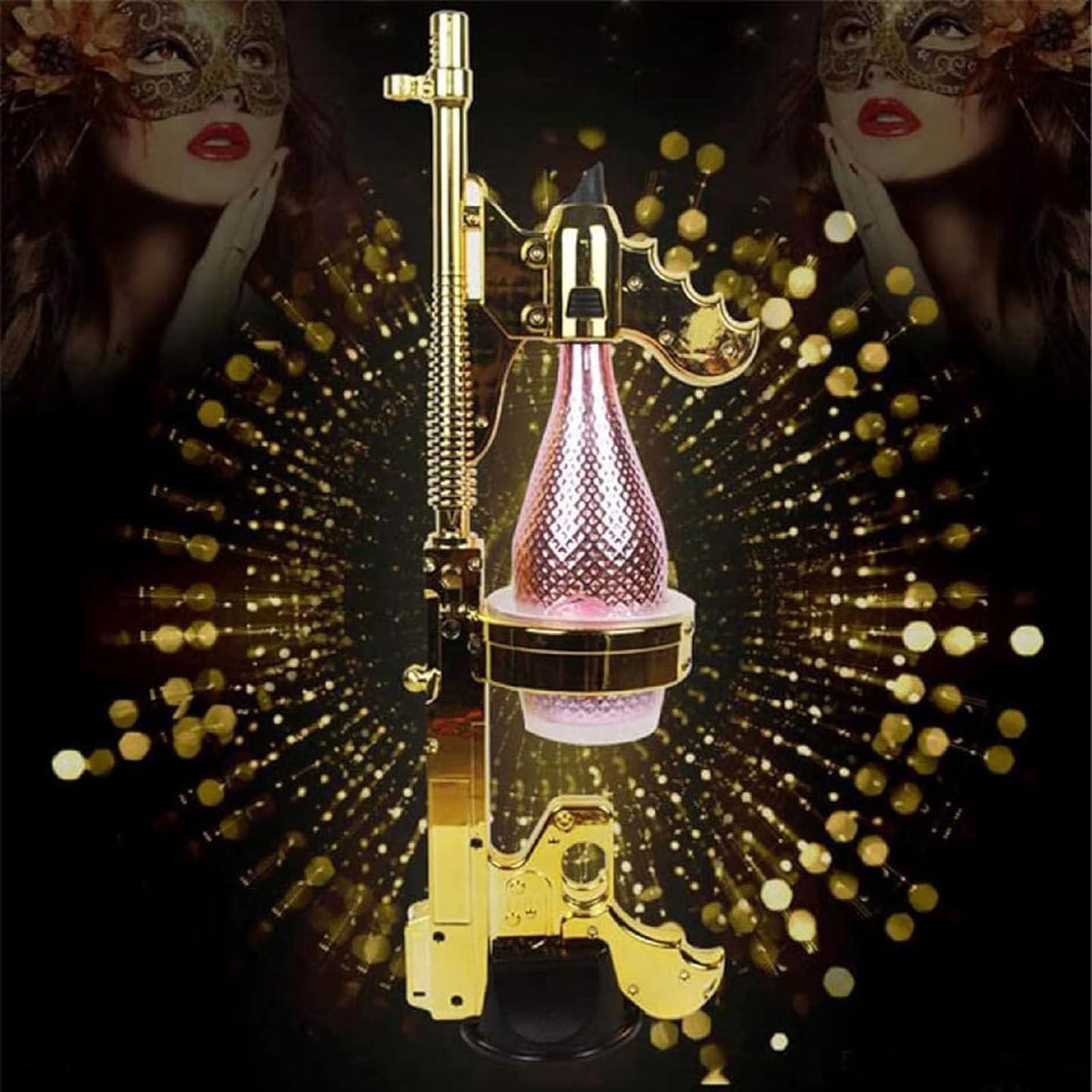 Pistola spara-Champagne,Bottiglia di Champagne Pistola Silver