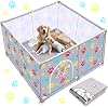 Whelping Box for Extra Tall Dog Whelping Pad Playpen Whelping Supplies for Large Small Breed Dogs Puppies 120x120x63cm