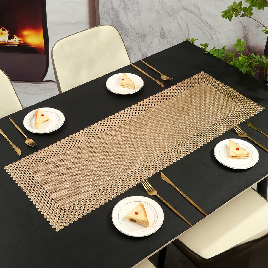 Chemin de table PVC antidérapant déco table cuisine maison et salle à manger