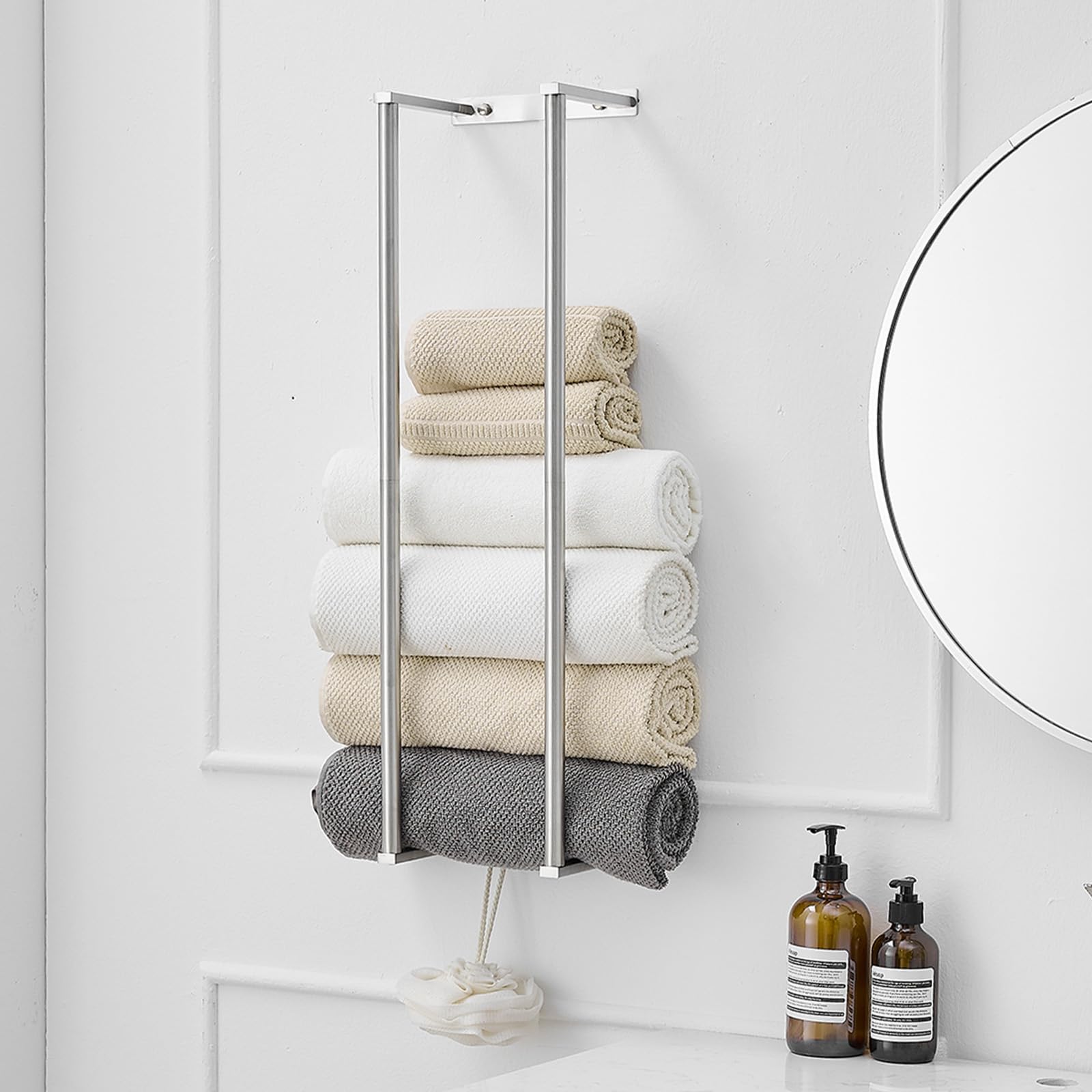 Photo 1 of BWE Brushed Nickel Towel Rack - 28"