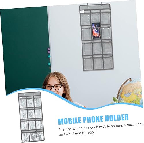 Miniatura 3 de NUOBESTY Organizador de montaje en pared para joyas, bolsa de bolsillo, 3 piezas, 12 compartimentos, colgador de tarjetas, pendientes para niños,