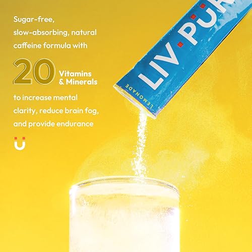 Miniatura 4 de LivPur Suplemento energético nutricional en polvo  Apoya la concentración y la claridad mental  Cafeína natural de absorción lenta para energía sin