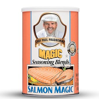 Chef Paul Magic Seasonings Blends Salmon Magic | Salmon Seasoning with Herbs & Spices | Seafood Seasoning for Cooking | Kosher & Halal Certified | 24 oz Pack of 1