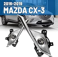 Vista 3 de Luces antiniebla compatibles con CX-3 2016 2017 2018 2019 cx3 Driver Passenger Reemplazo Lámparas Asamblea