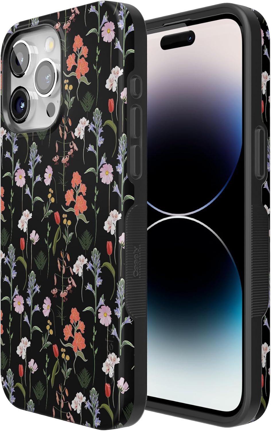 Casely iPhone 15 Pro Max Case | Secret Garden | Mixed Floral | Bold Protective Design | Compatible with MagSafe