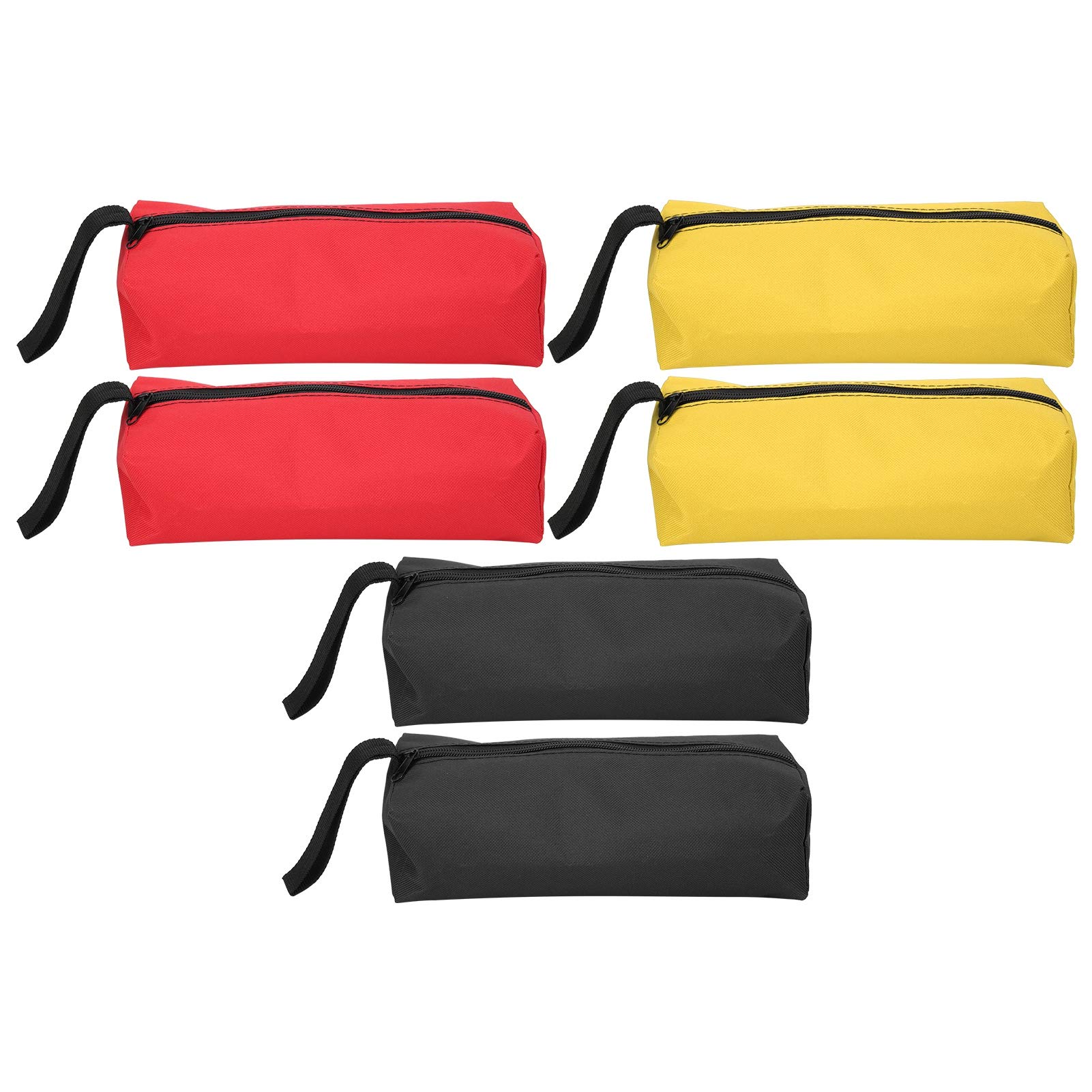 Tissting Tool Pouch Bag, Durable Oxford Fabric Portable Tool Bag with Multiple Pockets and Reinforced Hand Strap, Large Capacity Organiser for Electricians, Garden and Home Use