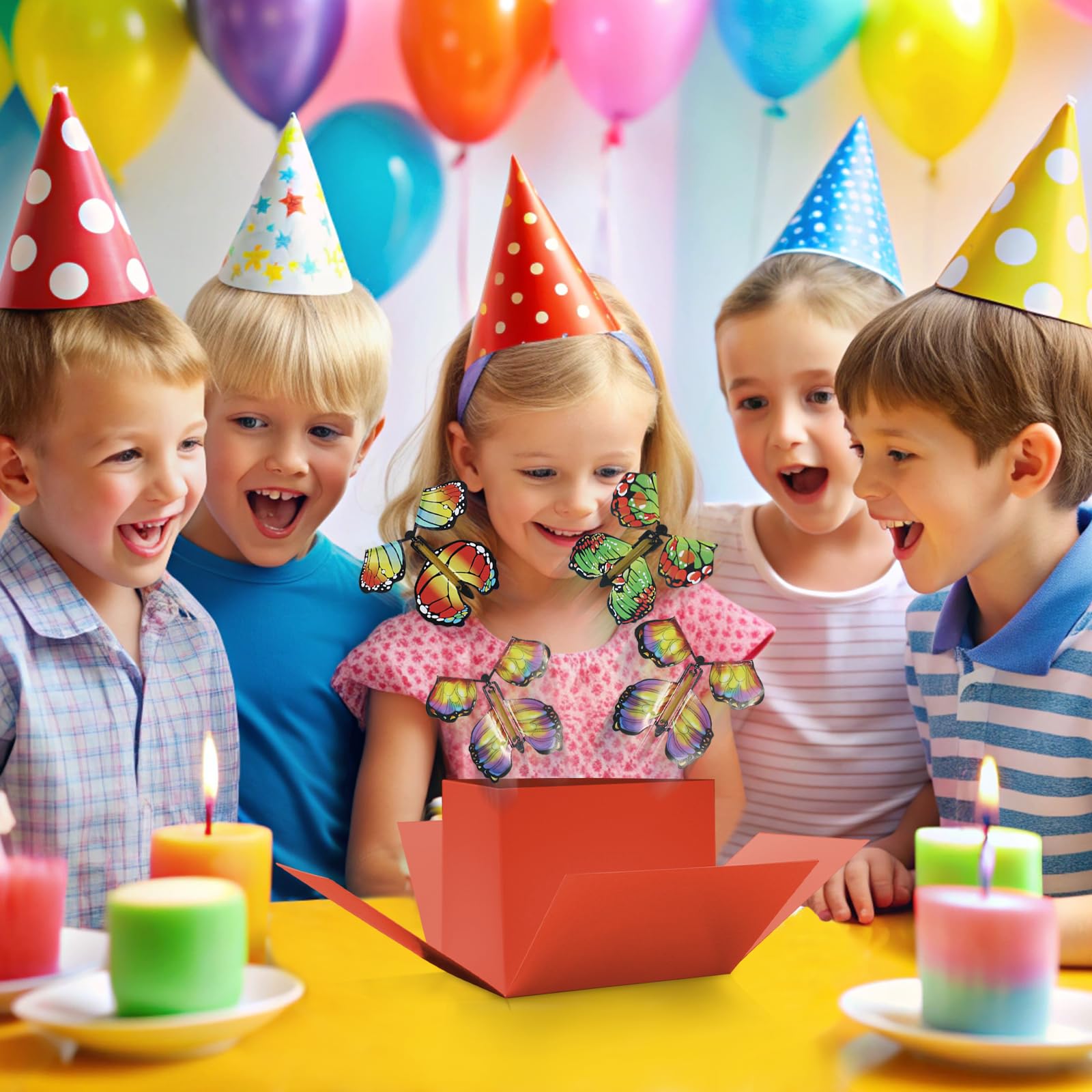 WUEURU Schmetterling Explosion Geschenkbox für Geburtstage, Hochzeit, Muttertag, Jubiläen, DIY Explodierende Überraschung Geburtstagsgeschenk für Geburtstage