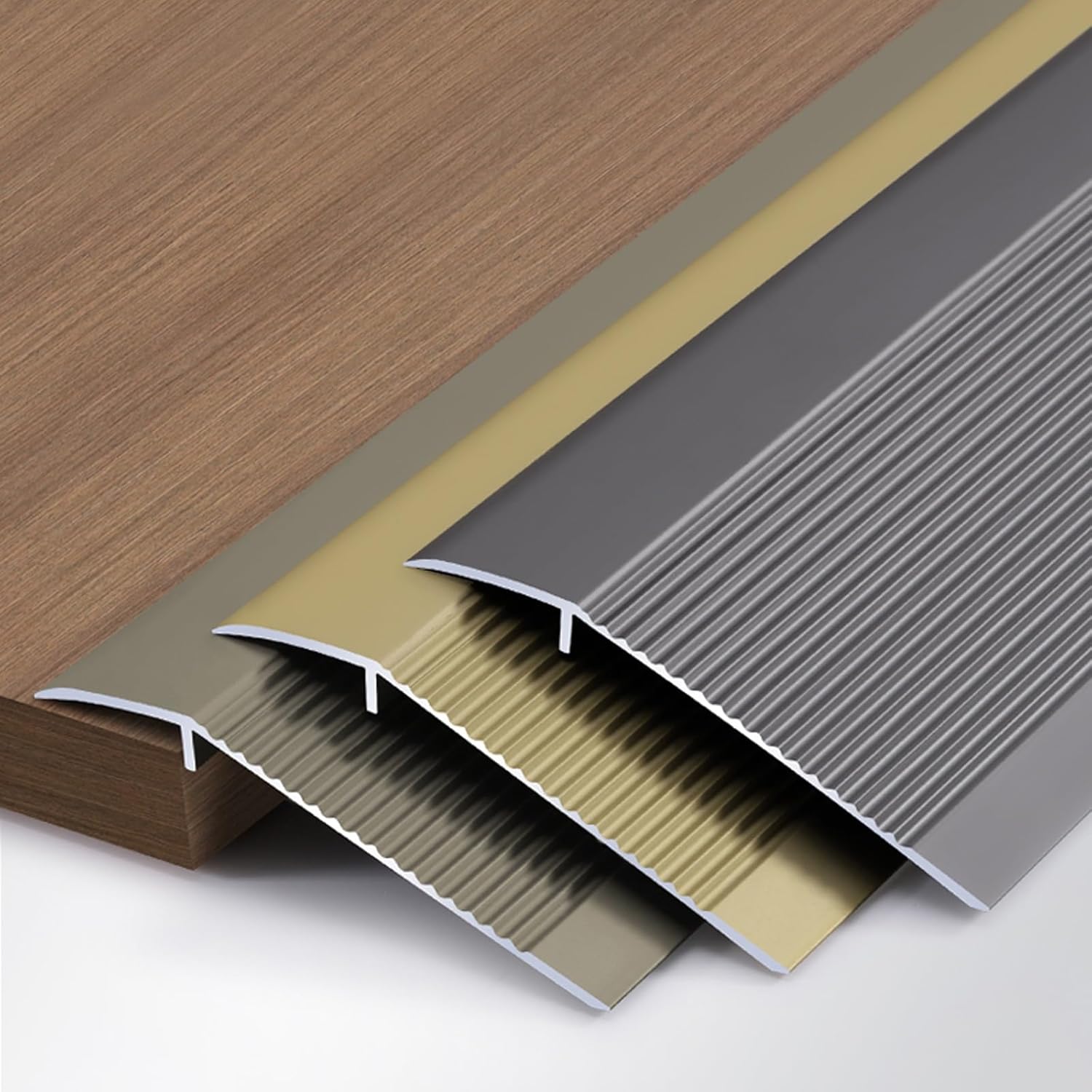Floor Transition Strip,door threshold strip, 10cm Extra Wide Floor Transition Strip Aluminum, Floor Transition Strip Vinyl Door Threshold Flooring Transition Strip Self Adhesive Carpet Edging Strip fo