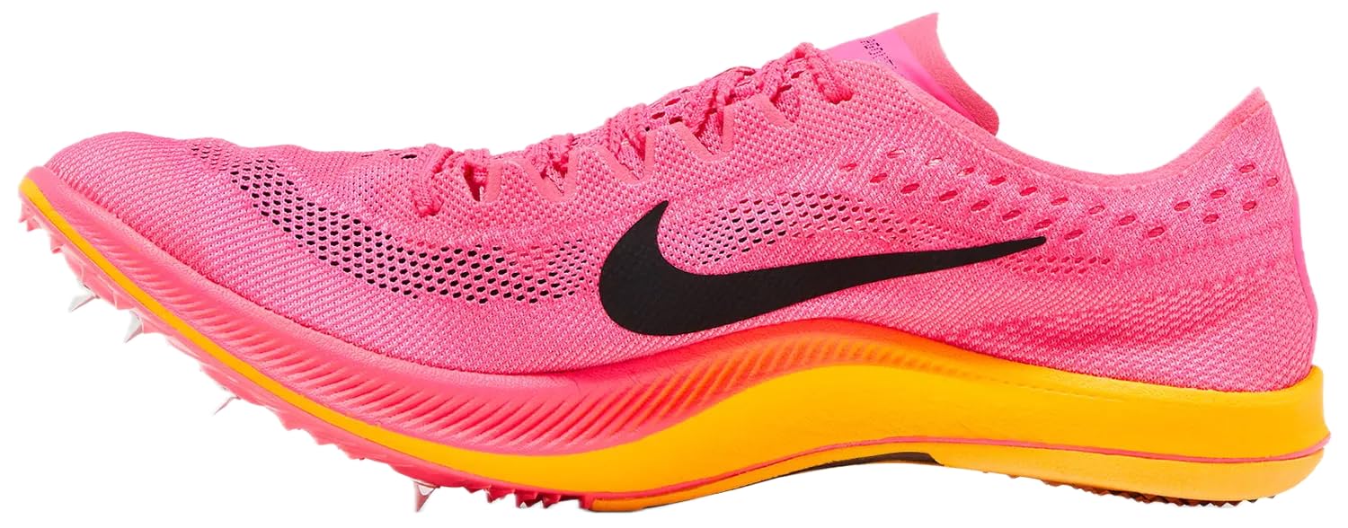 Nike Men's ZoomX Dragonfly Track & Field Distance Spikes Shoes Cleats 'Hyper Pink/Laser Orange/Black' (CV0400-600) - Size 7