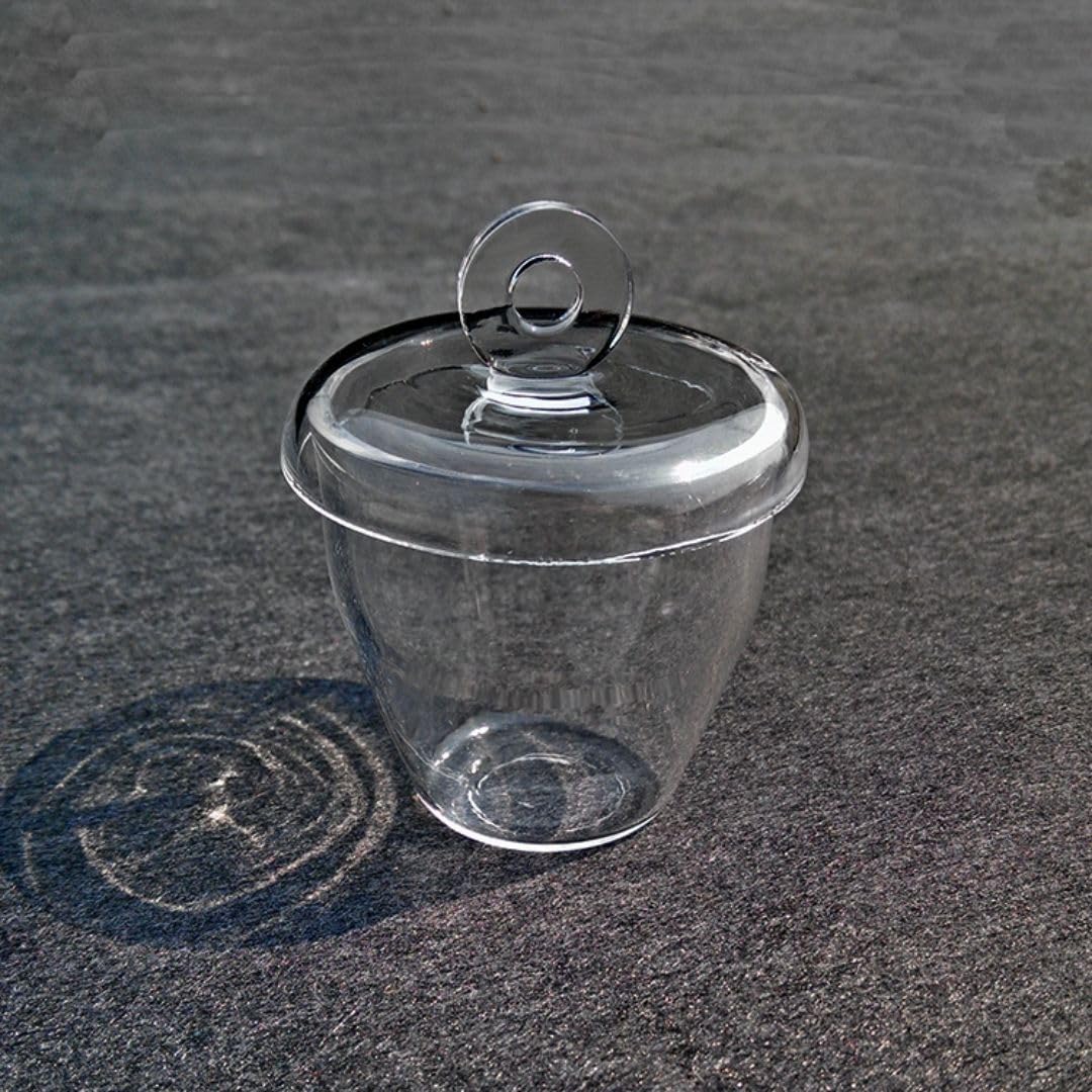 Tiegel aus Quarzglas mit Deckel – langlebiges Labortestgerät for die industrielle Analyse – 20 ml bis 2000 ml(150ml)