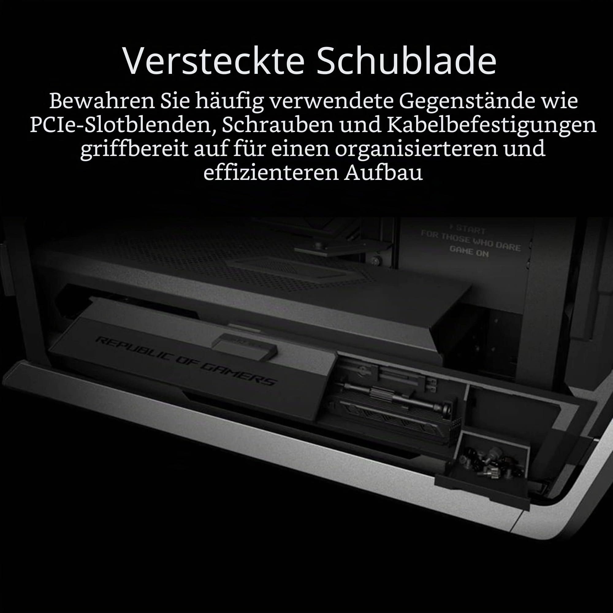 Asus ROG Hyperion GR701 E-ATX RGB Gaming Gehäuse (420 mm Dual-Radiator-Unterstützung – Bild 6
