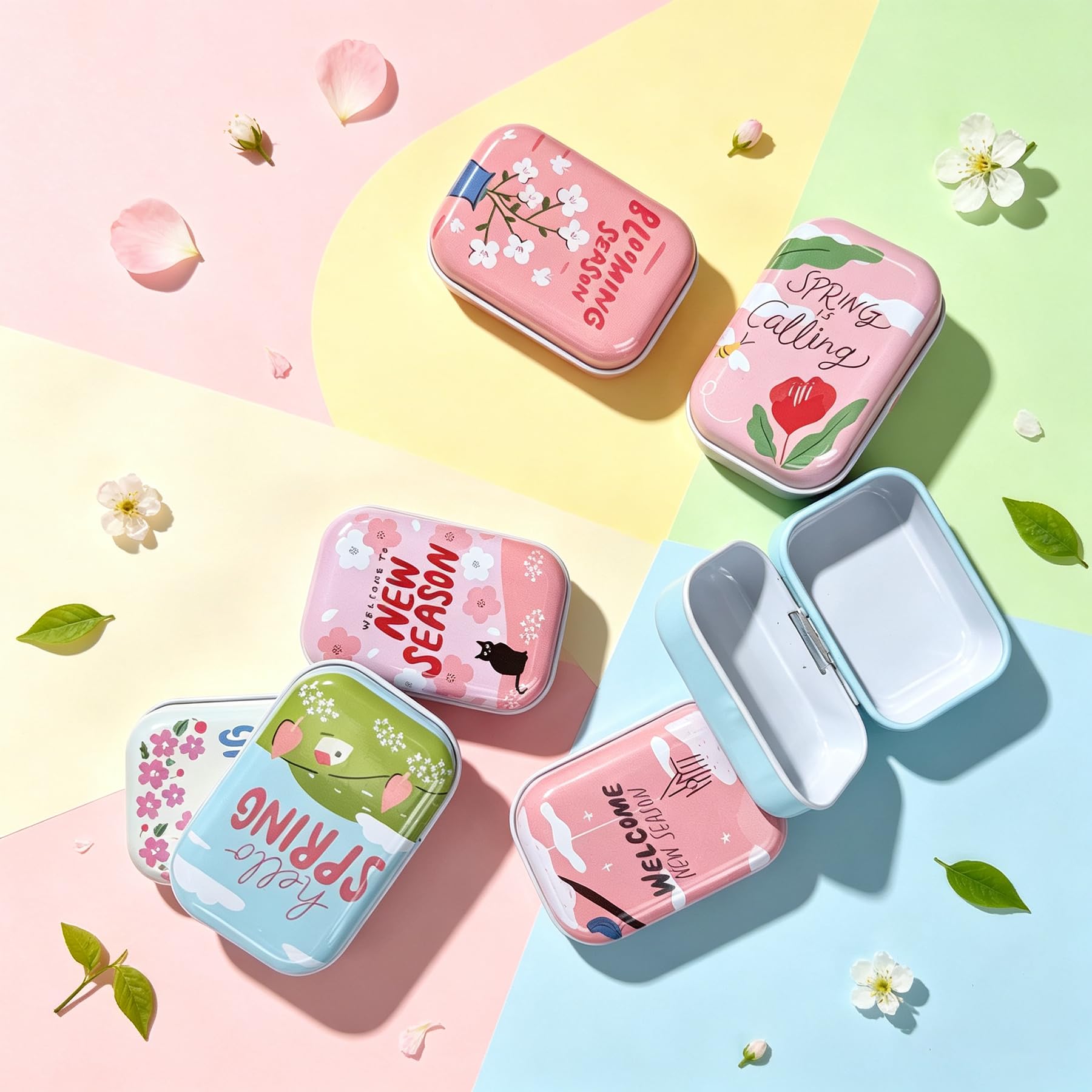 Amazon.co.jp: 16個 ミニ ヴィンテージ メタル ブリキ製 長方形