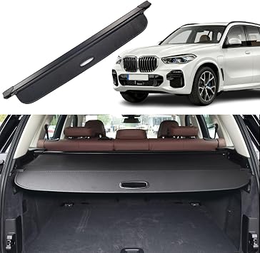 Cargo Cover Fit for BMW X5 2019 2020 2021 2022 2023 2024 2025 2026 X5 Accessories Rear Trunk Cover Rear Trunk Security Cover Shielding Shade, Black