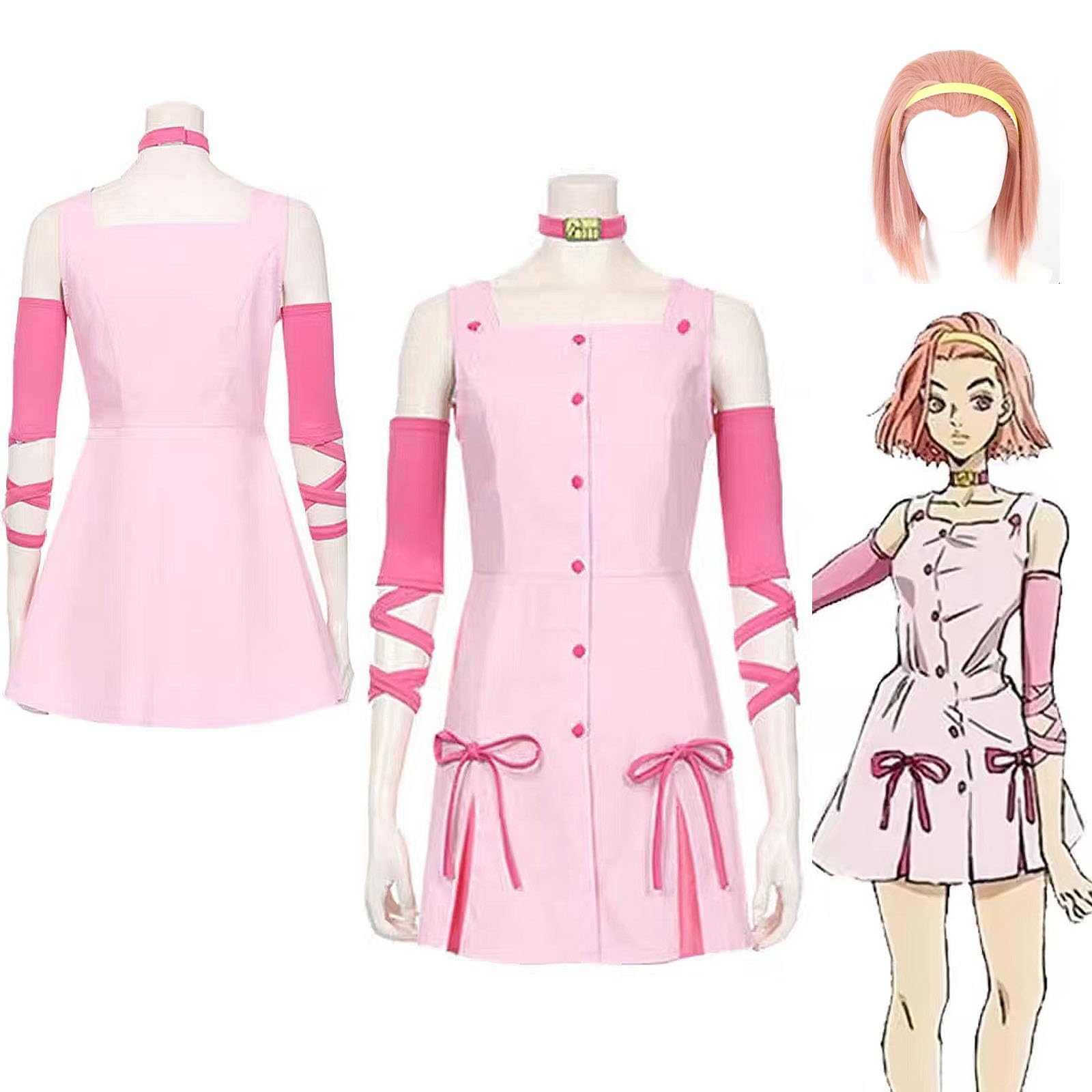 ジョジョ　杉本鈴美　コスプレ　ウィッグ　靴　フルオーダー Amazon | 杉本鈴美 コスプレ衣装 ウイッグ ジョジョの奇妙な冒険