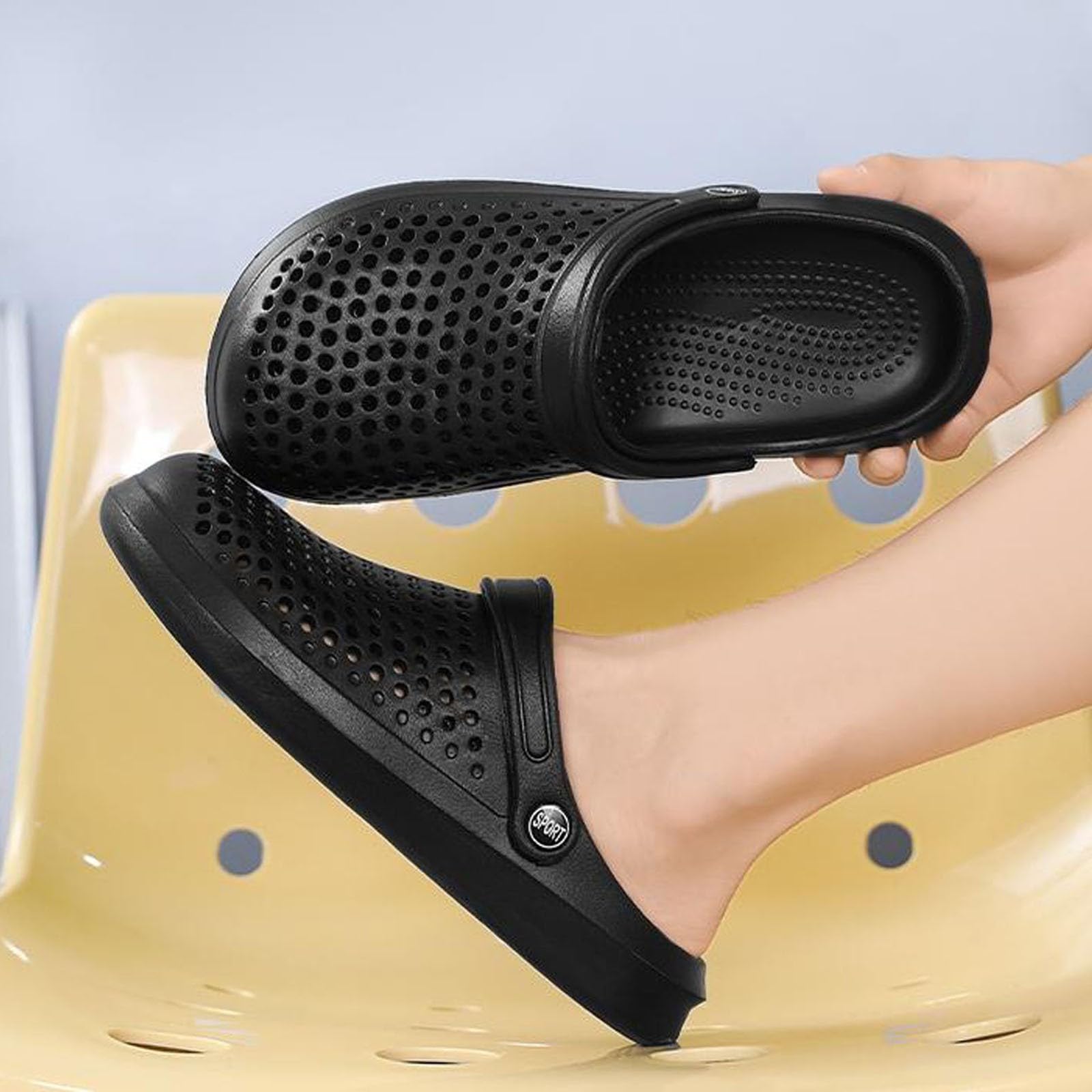 Generico Ciabatte Estive Pantofole Donna Antiscivolo Piscina Viaggio Casa Plastica Leggere Hotel