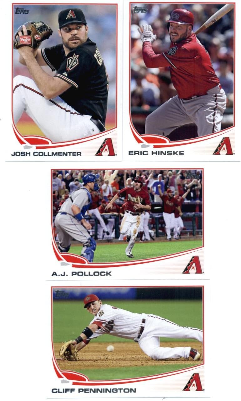 2013 Topps Baseball Cards Update Series- Arizona Diamondbacks Team MLB Trading Set (SEALED) - 10 Cards: US27 Eric Hinske US34 A.J. Pollock US37 Cliff Pennington US95 Eric Chavez US117 Willie Bloomquist US146 Didi Gregorius RC US167 Randall Delgado US197 Josh Collmenter US240 Paul Goldschmidt AS US304 Patrick Corbin AS