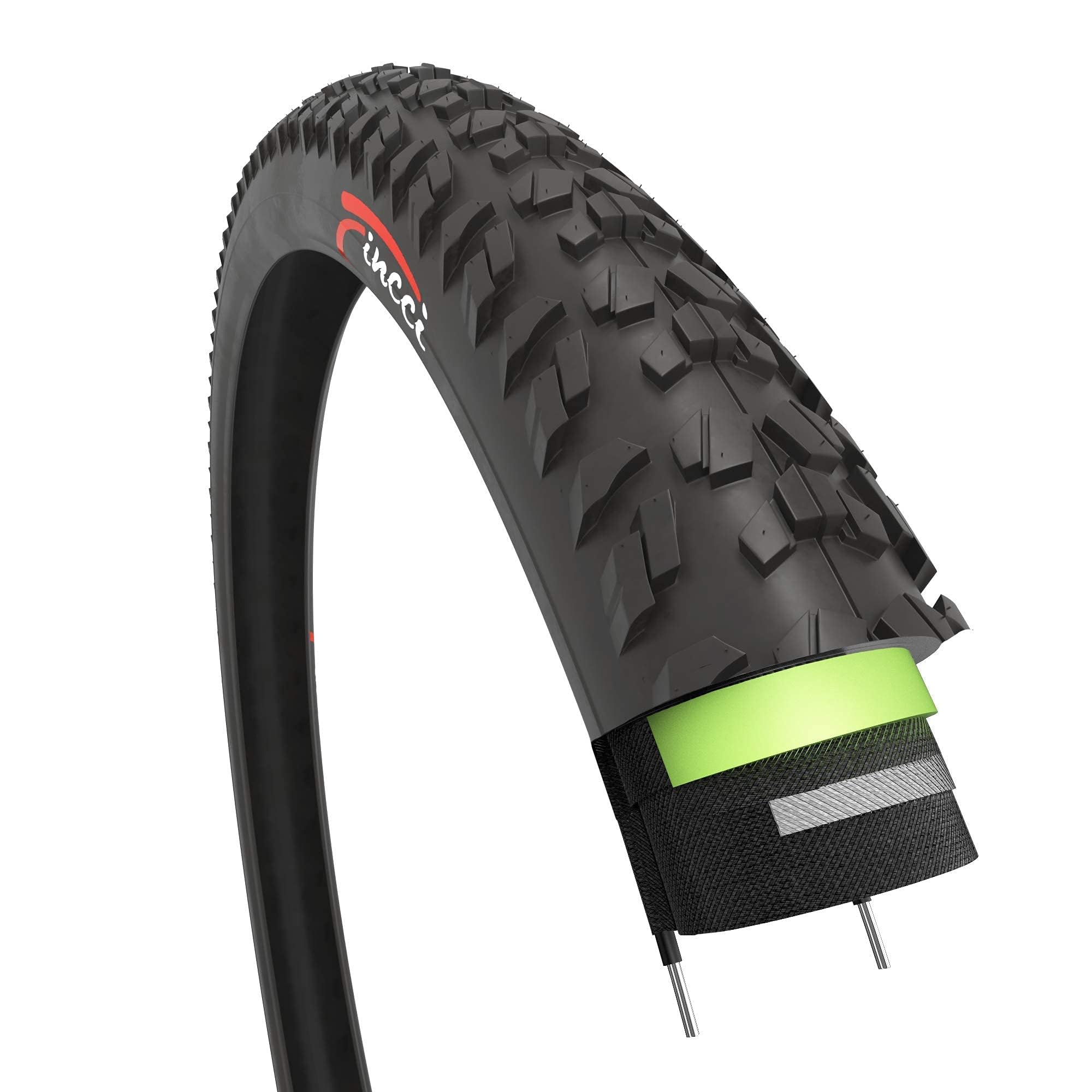 Amazon | Fincci 26 x 1.95インチ 52-559 タイヤ 2.5mm パンク防止
