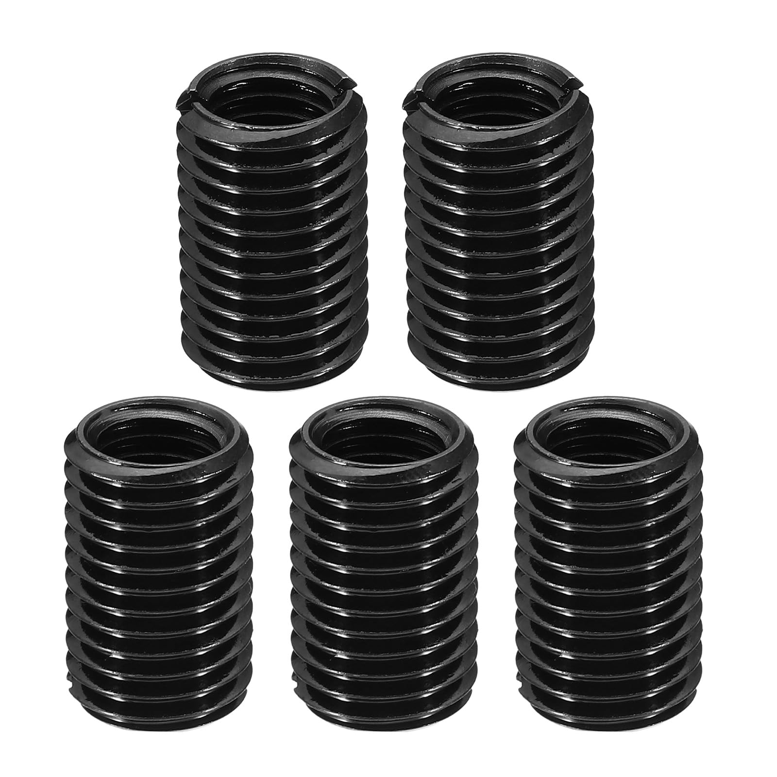 PATIKIL Grade 8.8 Carbon Steel Threaded Repair Insert Nut, 5pcs M12x1.75 Female to M16x2 Male High Strength Screw Sleeve Inserts Reducing Adapter Reducer 25mm