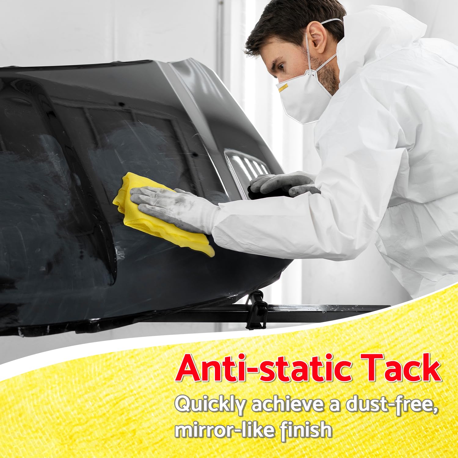 S&F STEAD & FAST Tack Cloth, 6-Pc, Heavy Duty High Density 28×24 Mesh, Tack Cloths for Removing Dust from Woodworking, Tighter Weave Large Tac Cloths 18" x 36", Wax and Silicone Free Tac Rags - Image 5