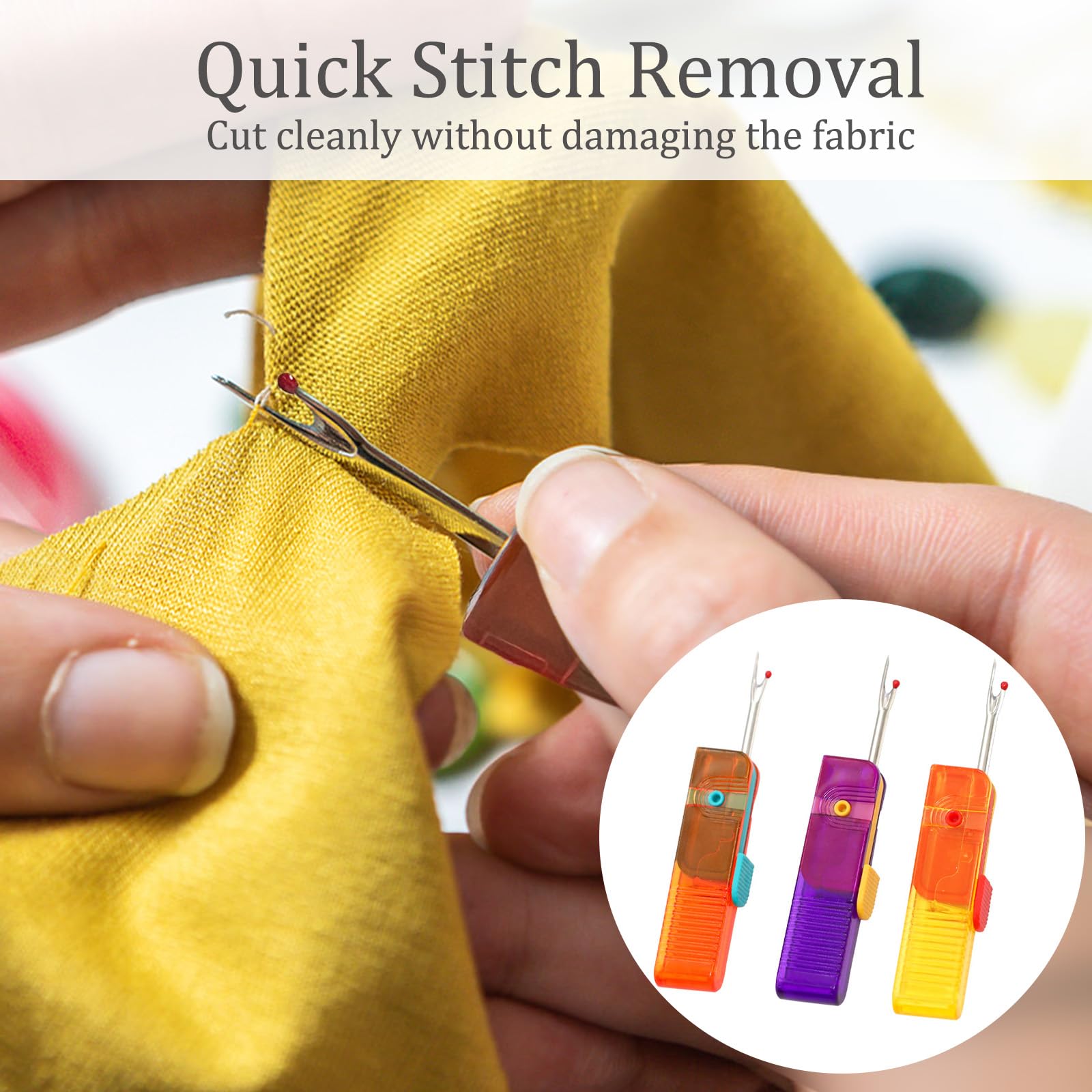 Seam Ripper Tool Set Seam Rippers For Sewing REDYY Seam Ripper Set | 4-Color Sewing Thread ...
