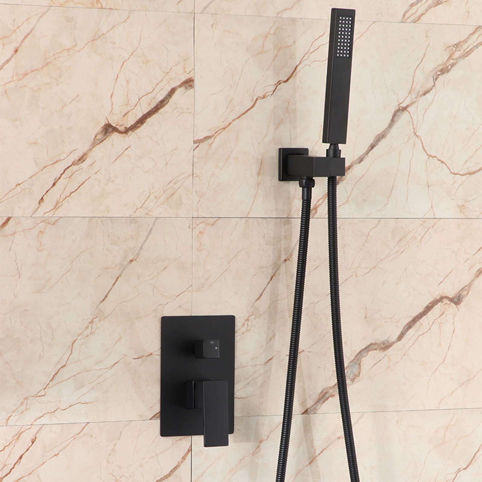 Grande soffione doccia a pioggia da 25,4 cm con doccetta combinata a parete, set ideale per il bagno di ricambio