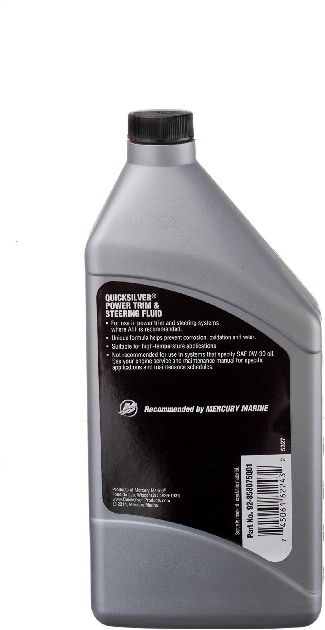 Mercury/Quicksilver Parts * Pwr Trim/Steer Fluid QT 92-858075Q01