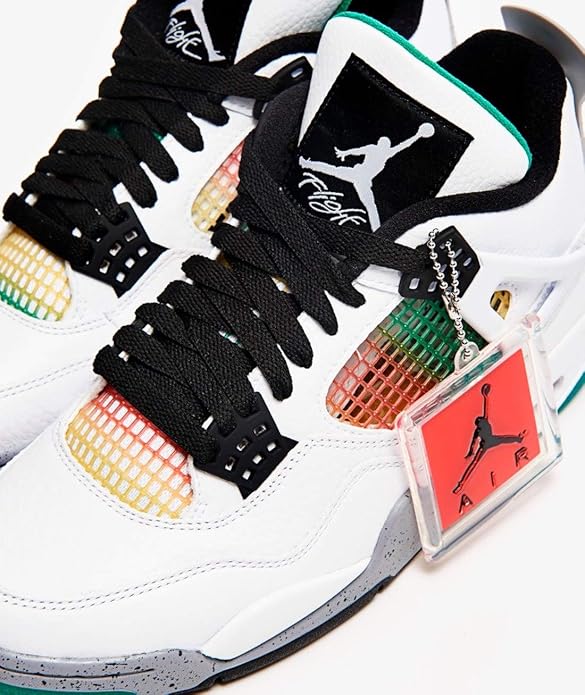 Air Jordan 4 Retro Lucid Green Rasta AQ9129-100 - US Multicolore Size: 36  EU : Amazon.it: Scarpe e borse