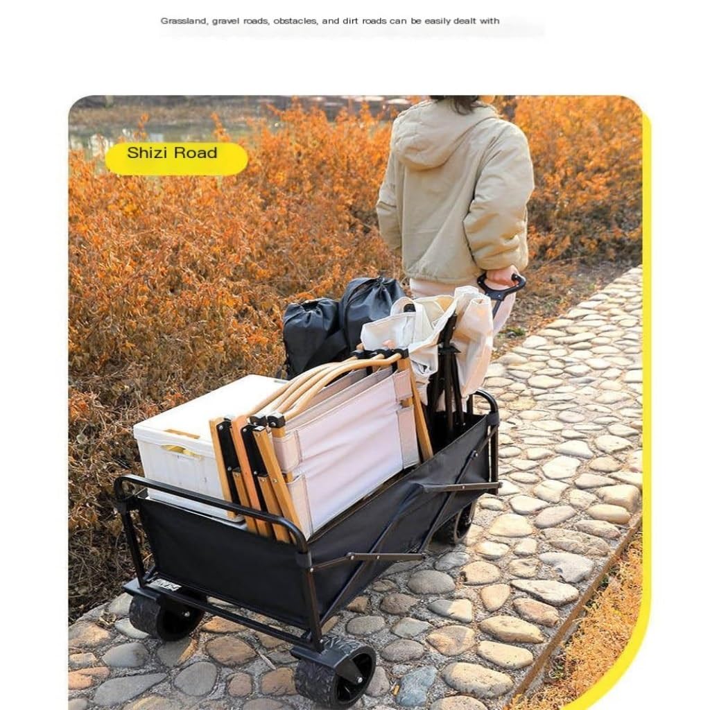Plegable vagón portátil， Carrito de Playa Carrito de Camping Plegable Carrito de Camping Carrito de Camping Plegable for Exteriores