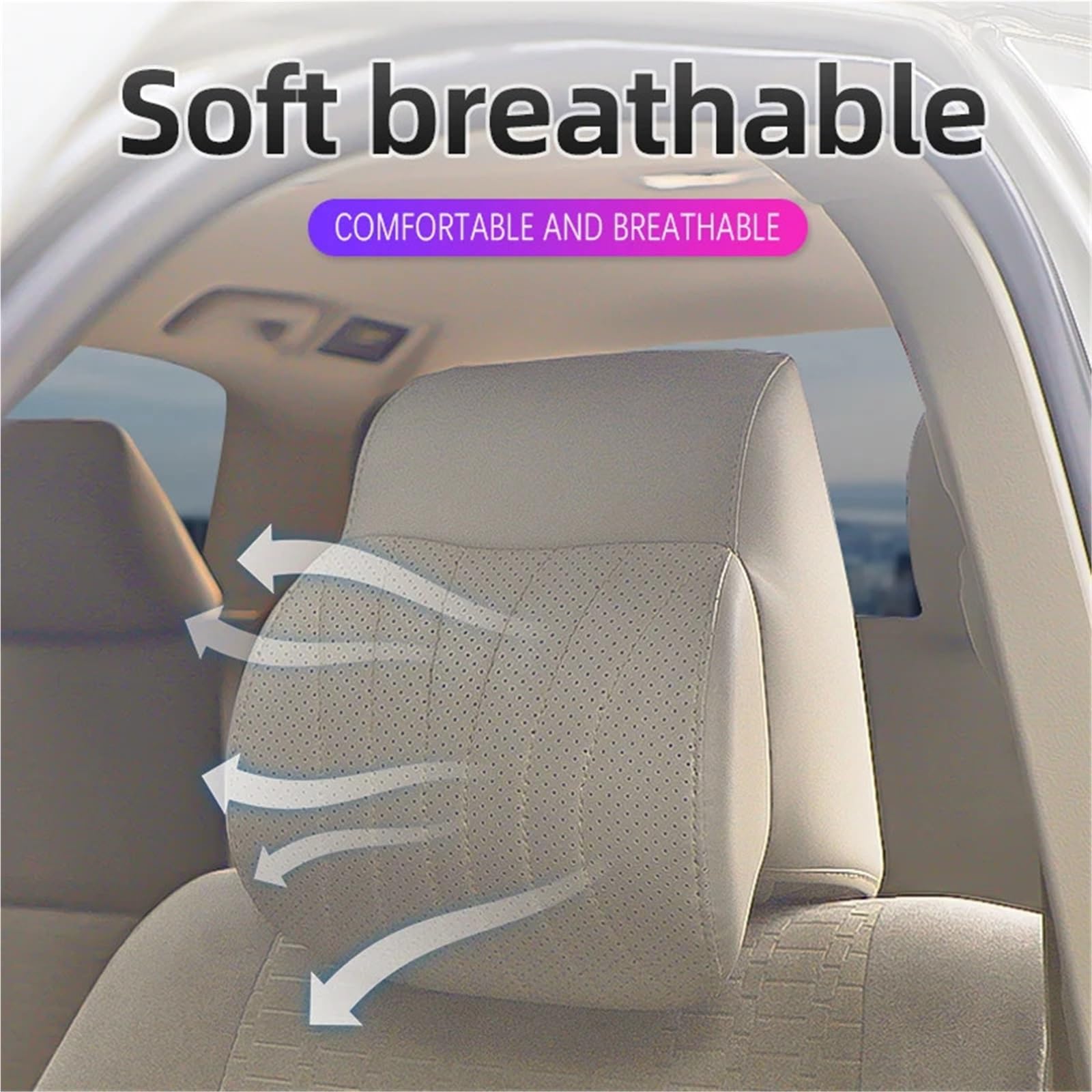 Do Toyota Land Cruiser LC200 LC300 PRADO 8-kierunkowy Regulowany Łagodzi Zmęczenie Szyi Wymiana Zagłówka Car Seat Headrest(Pillowcase)