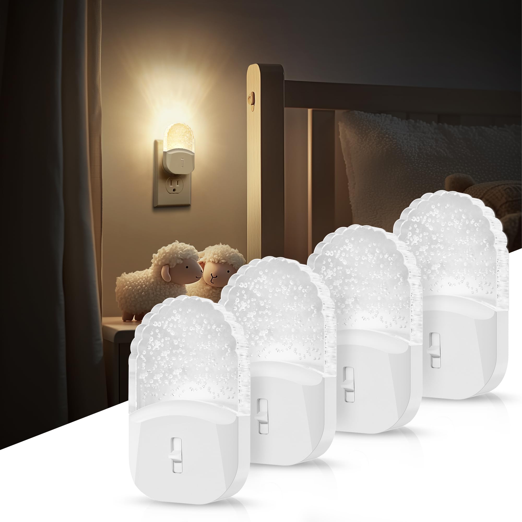 DORESshop LED Night Light Night Lights Plug Into Wall