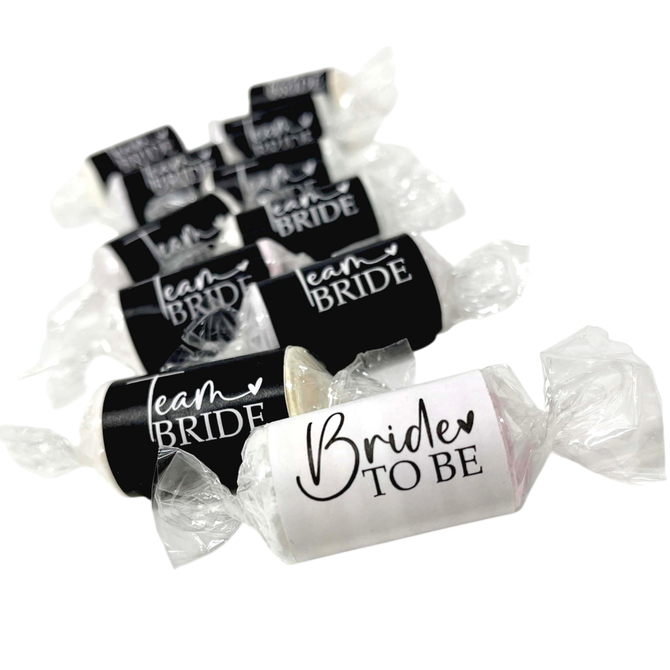 Team Bride Hen Party Love Heart Sweets Pack of 11 - Black and White Team Bride Hen Party Accesssories