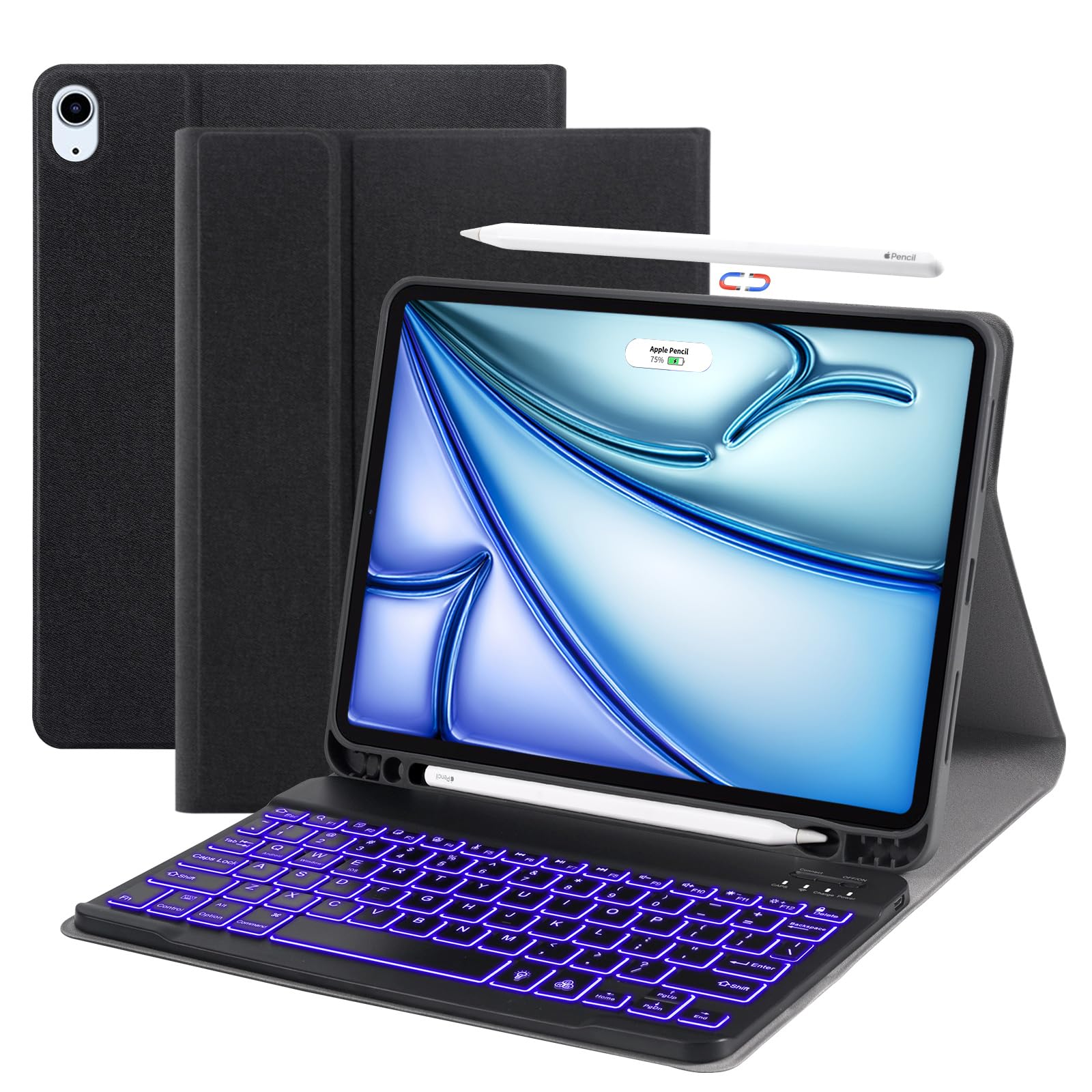 Keyboard Case for iPad Air 6th Generation 11 Inch 2024, iPad Air