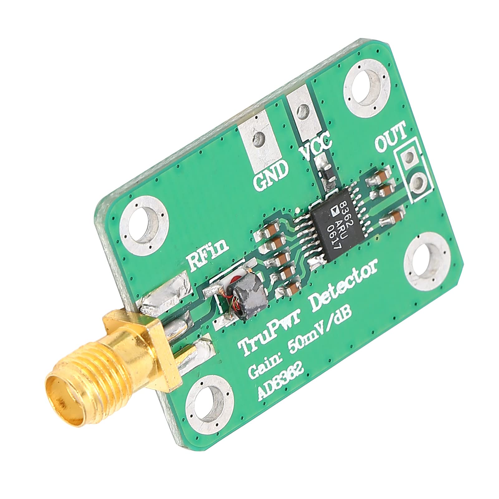 HF-Mikrowellen-True Power Logarithmisches Detektormodul AD8362,Leistungserkennungsmodul,Signalstärkemessgerät-Modul 50Hz-3,8GHz